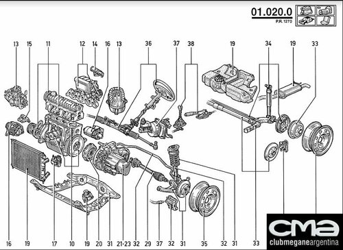 Más información sobre "Despiece Megane 1 5 ptas. (fase 1 y 2)"