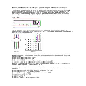 Más información sobre "Pinout de Reloj (Clock) del Tablero - Renault Megane"