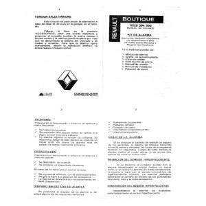 Más información sobre "Manual del Sistema de Alarma - Renault Megane"